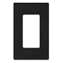 Lutron CW-1-BL Claro 1-Gang Wallplate, Black