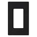 Lutron CW-1-BL Claro 1-Gang Wallplate, Black