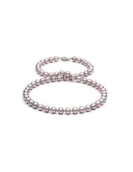 Lavender Freshwater Pearl Necklace: 6-7mm, 18" AA+