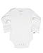 RuffleButts Ruffled Long Sleeve Layering Bodysuit - White - 18-24m