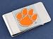 Clemson University Pewter Money Clip NCAA