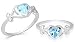 Jewelry : Heart Cut Swiss Blue Topaz Ring Sterling Silver
