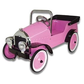 THE HARRIETT PINK PEDAL CAR - Nostalgic design, wonderful reproduction of the classic... by HomeLifeShopping