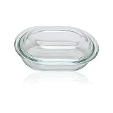 Pyrex - 4936126 - Cocotte Basse Ovale - Verre - 1,25 L
