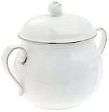 Mikasa Wedding Band Platinum Fine China  Covered Sugar Bowl