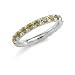 Jewelry : 14K Italian White Gold Citrine Anniversary Band