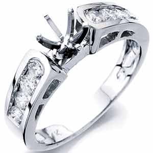 1 2Ct.T.W. Round Diamonds 14Kt. Gold Diamond Engagement Ring