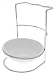 Kitchen & Housewares : Porcelain and Chrome Large Ladle Cradle