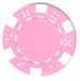 Pack of 50 Pink - DICE Design 11.5 gram Poker Chips