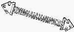 National #N165-498 12" Door & Gate Spring