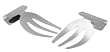 Global Decor 2-Piece Stainless-Steel Salad Server Set