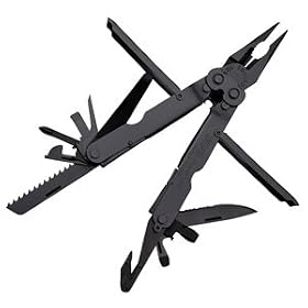 SOG Specialty Knives B62 PowerLock with V-Cutter, Black Oxide by SOG Knives