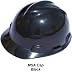 MSA V-Guard Cap Style Hard Hats with Pin Lock Suspensions - Black