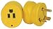 Camco 55233 RV 30M/15F Amp PowerGrip Adapter