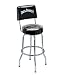Jack Daniel's Label Bar Stool w/ Backrest