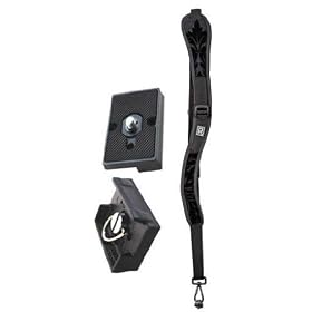 Black Rapid RS-W1 Camera Strap, With 2 Quick Release Plates for the Manfrotto RC2 Rapid Connect Adapter.