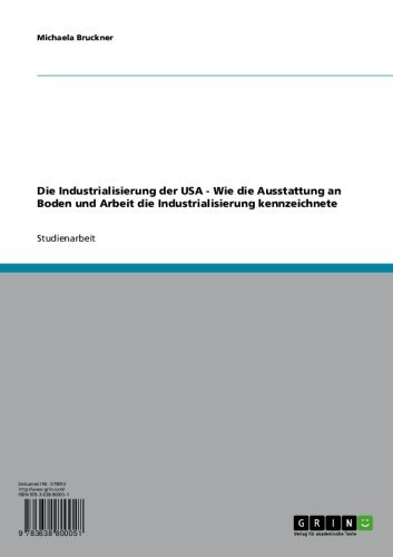 Die Industrialisierung der USA - Wie die Ausstattung an Boden und Arbeit die Industrialisierung kennzeichnete (German Edition)