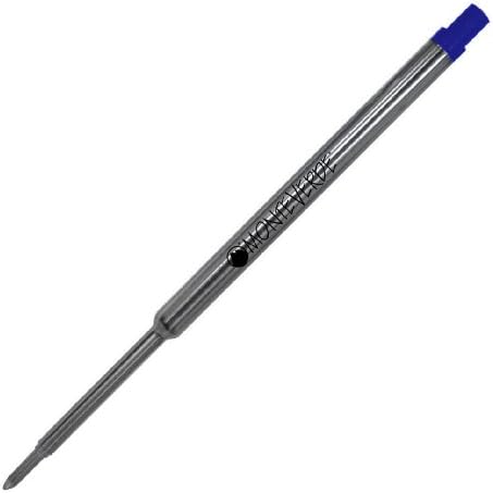 Monteverde Capless Gel Refill To Fit Waterman Ballpoint Pens, Fine, Blue, 50 Pack (W424BU)