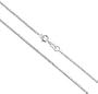 14K White Gold Venetian Box Chain - 18"