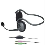 Cyber Acoustics AC-644R Behind The Head Stereo Mic/headset 30mm Mylar Drivers
