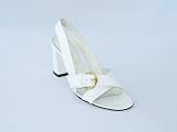 BETTYE MULLER Resort X Strap Buckle Sandal in White