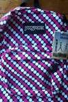 Jansport Hot Pink Black Polka Dots Superbreak Backpack