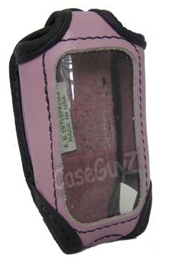 Car Alarm Remote Case Pink Leather (FitsPython 881XP, Viper 791VX, Clifford Matrix RSX3.5, and Black Widow BWS-FM3) - ALARMC2/P/NS