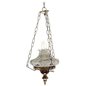 Green Crackle Tamoshanta Plug-in Swag Chandelier