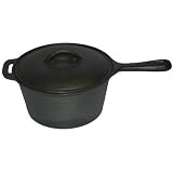  : Cajun Cookware Seasoned Cast Iron Sauce Pot W/Handle 2 Qt.