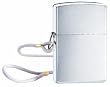 Brush Chrome Lighter with Loop and Lanyard - Zippo 275, Zippo Lighters Chrome Classics