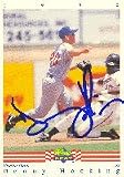 Denny Hocking, Visalia Oaks - Twins Affiliate Autographed Card