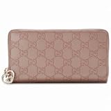 GUCCI（グッチ） 282477-AHB1G-2729　ラウンドファスナー長財布 カーフ ピンク(金具：ゴールド)(並行輸入)