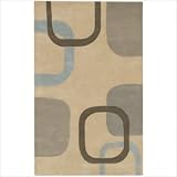 IMAGE OF Stella Smith Off White Contemporary Rug Size: 3'3
