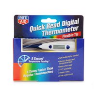 Rite Aid Quick Read Digital Thermometer, Flexible-Tip 1 ea