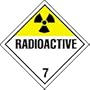 NMC 10.75"x10.75" .050 Rig Dot Placard-radioactive