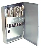 Tap and Drill Set in metal case - Inch Sizes, 6-32 to 1/2-13