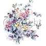 Hummingbird & Flowers Womens Scoop Neck T-Shirt