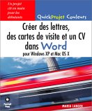 Cr�er des lettres des cartes de visite et un CV dans Word