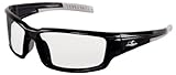 Bullhead Safety Eyewear BH1431AF Maki, Crystal Black Frame, Clear Anti-Fog Lens, Light Gray TPR Nose Piece/Temple (1 Pair)