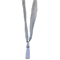 Ribbon Tie Back Pair with Tassel - Sky.Blue (24" x4 1/2")