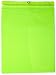 Menda 35091 Green Clear Vinyl Job Ticket Holder with Re-closable Zipper, 13-1/4" Length x 9-3/4" Width (Pack of 25)