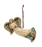 Let Heaven & Nature Sing - Flying Angel Holding Dove Ornament - 4.5"