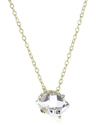Katie Diamond "Uma" Yellow Gold Herkimer Diamond Necklace