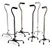^Aluminum Quad Canes - Large Offset Handle Quad Canes With 8" X 12" Footprint - Bronze 1 Cs ( 2 Each / Case; )