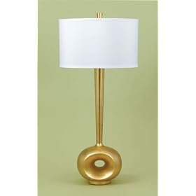 AF Lighting 7468-6H Candice Olson Aspen Candle Base Chandelier, Soft Gold with Clear Crystal Beads and White Hard-Back Shades