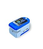 Acc U Rate CMS 50 D Blue Finger Pulse Oximeter, Blue