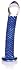 Don Wand Glass Pleasure Wand, Colbalt Blue, 7"