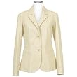 Forzieri Women's Beige Italian Genuine Leather Blazer