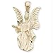 Jewelry : 14k Yellow Gold Angel Charm