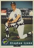 Stephen Lyons, New York Mets Autographed Card
